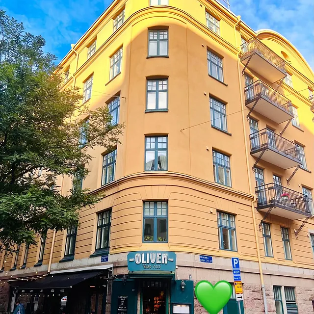 bild på huset där restaurangen ligger